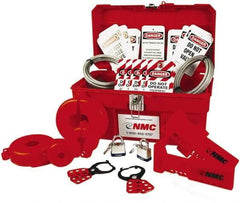 NMC - 32 Piece Valve Lockout Kit - Keyed Differently, Comes in Pouch - All Tool & Supply