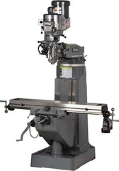 Bridgeport - 9" Table Width x 49" Table Length, Variable Speed Pulley Control, 3 Phase Knee Milling Machine - 2 hp - All Tool & Supply