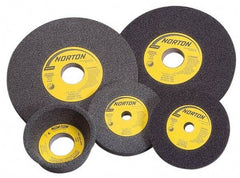 Norton - 7" Diam x 1-1/4" Hole x 1" Thick, I Hardness, 120 Grit Surface Grinding Wheel - Silicon Carbide, Type 1, Fine Grade, 3,600 Max RPM, Vitrified Bond, No Recess - All Tool & Supply