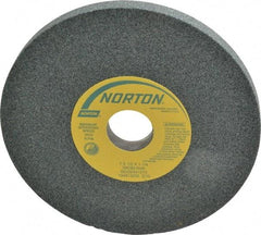 Norton - 7" Diam x 1-1/4" Hole x 1/2" Thick, K Hardness, 60 Grit Surface Grinding Wheel - Silicon Carbide, Type 1, Medium Grade, 3,600 Max RPM, Vitrified Bond, No Recess - All Tool & Supply