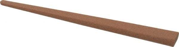 Norton - 4" Long x 3/8" Wide x 1/8" Thick, Aluminum Oxide Sharpening Stone - Taper, Medium Grade - All Tool & Supply