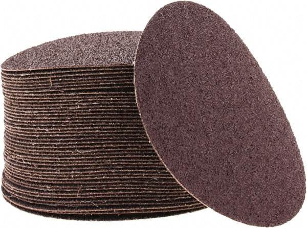 3M - 5" Diam, 40 Grit Aluminum Oxide Adhesive PSA Disc - Coarse Grade, X Weighted Cloth Backing, For Bench Top Motors, Random Orbital Sanders - All Tool & Supply