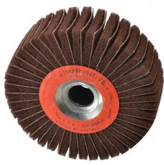 Superior Abrasives - 6" Diam, 80 Grit Aluminum Oxide Duplex Wheel - 1" Hole, 2" Wide, Coated, Medium Grade, 4,500 Max RPM - All Tool & Supply