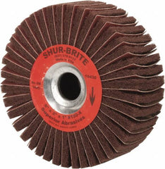 Superior Abrasives - 6" Diam, 120 Grit Aluminum Oxide Duplex Wheel - 1" Hole, 2" Wide, Coated, Fine Grade, 4,500 Max RPM - All Tool & Supply