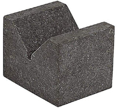 SPI - 90° Angle, Black Granite V-Block - 6" Long x 6" Wide x 6" High, Sold as Matched Pair - All Tool & Supply