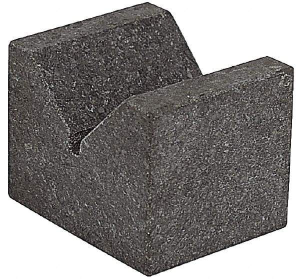 SPI - 90° Angle, Black Granite V-Block - 3" Long x 3" Wide x 3" High, Sold as Matched Pair - All Tool & Supply