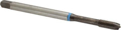 Emuge - #8-32 UNC, 3 Flutes, Plug Chamfer, Nitride Finish, Cobalt Spiral Point STI Tap - 0.22" Shank Diam, 3B Class of Fit, Series Rekord B-VA - Exact Industrial Supply