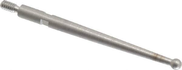 SPI - 0.078" Ball Diam, Steel, Ball Test Indicator Contact Point - 1-5/16" Contact Point Length, Use with Starrett Test Indicators - All Tool & Supply