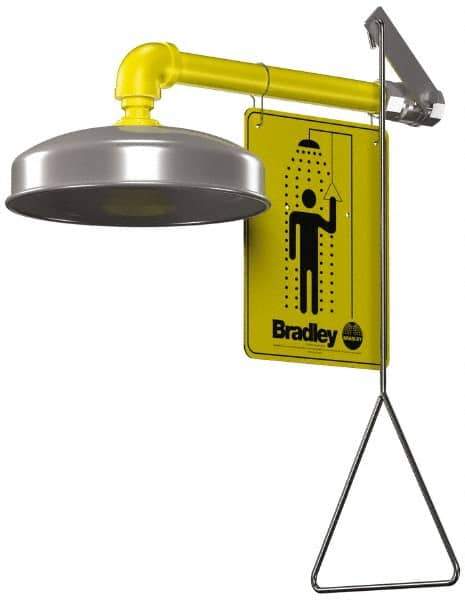 Bradley - Plumbed Drench Showers Mount: Horizontal Shower Head Material: Plastic with Stainless Steel - All Tool & Supply