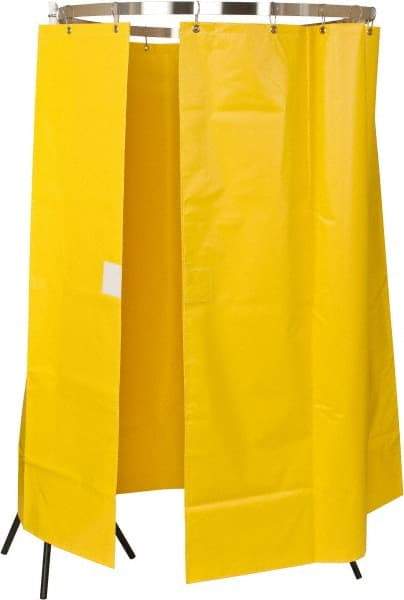 Bradley - 145" Wide x 70" High, Vinyl Plumbed Wash Station Shower Curtain - Includes Curtain Rail & Mounting Bracket - All Tool & Supply