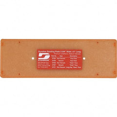 Dynabrade - 8 x 2-3/4" Rectangular Adhesive/PSA Backing Pad - Dynaline Compatible, Clip Attachment, Nonvacuum Pad, 3/8" Thick, Medium Density - All Tool & Supply