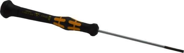 Wera - Electronic/Electrostatic Slotted Screwdriver - Round Shank, Ergonomic Handle - All Tool & Supply