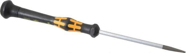 Wera - Electronic/Electrostatic Slotted Screwdriver - Round Shank, Ergonomic Handle - All Tool & Supply