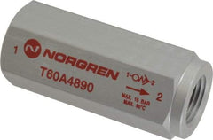 Norgren - 1/2" NPT Low Flow Air Fuse - 0 to 232 psi, Shutoff Valve & Aluminum Material - All Tool & Supply