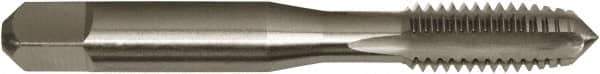 Vermont Tap & Die - 7/8-14 UNF 2/3B 4 Flute Bright Finish High Speed Steel Straight Flute Standard Hand Tap - Plug, Right Hand Thread, 4-11/16" OAL, 2-7/32" Thread Length, H4 Limit, Oversize - All Tool & Supply