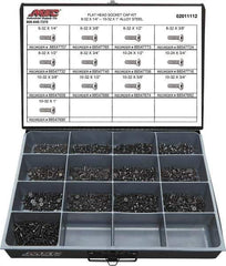 Value Collection - 1,300 Piece Steel Socket Head Cap Screws - #6 to #10 Thread - All Tool & Supply