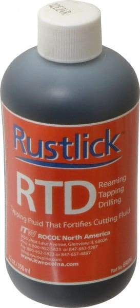 Rustlick - Rustlick RTD, 12 oz Bottle Cutting & Tapping Fluid - Water Soluble, For Cutting - All Tool & Supply