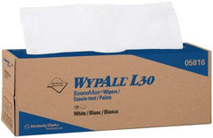 WypAll - L30 Dry General Purpose Wipes - Pop-Up, 9-3/4" x 16-3/8" Sheet Size, White - All Tool & Supply