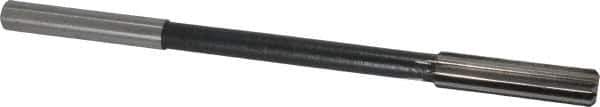 Interstate - 0.433" High Speed Steel 8 Flute Chucking Reamer - Straight Flute, 0.373" Straight Shank - All Tool & Supply