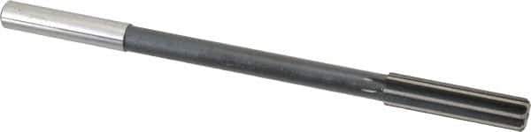 Interstate - 1/2" High Speed Steel 8 Flute Chucking Reamer - Straight Flute, 0.4355" Straight Shank - All Tool & Supply