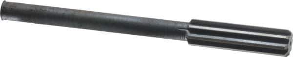 Interstate - 0.579" High Speed Steel 8 Flute Chucking Reamer - Straight Flute, 0.4355" Straight Shank - All Tool & Supply