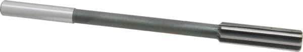 Interstate - 0.591" High Speed Steel 8 Flute Chucking Reamer - Straight Flute, 0.4355" Straight Shank - All Tool & Supply