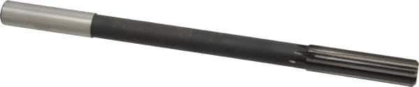 Interstate - 0.595" High Speed Steel 8 Flute Chucking Reamer - Straight Flute, 9/16" Straight Shank - All Tool & Supply