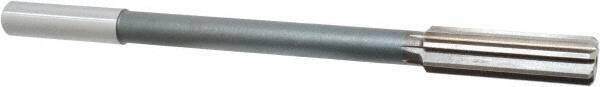 Interstate - 0.671" High Speed Steel 8 Flute Chucking Reamer - Straight Flute, 9/16" Straight Shank - All Tool & Supply