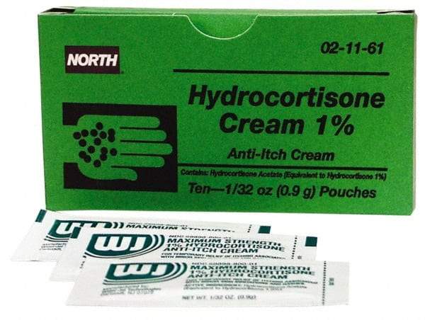 North - 1/32 oz Anti-Itch Relief Cream - Comes in Packet, Hydrocortisone - All Tool & Supply