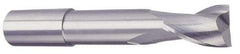 Accupro - 5/16", 3/4" LOC, 5/16" Shank Diam, 4" OAL, 2 Flute, Solid Carbide Square End Mill - Single End, AlTiN Finish, Spiral Flute, 40° Helix, Centercutting, Right Hand Cut, Right Hand Flute - All Tool & Supply