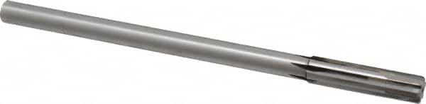 Made in USA - 0.4995" Carbide-Tipped 6 Flute Dowel Pin Chucking Reamer - All Tool & Supply