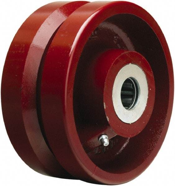 Hamilton - 6 Inch Diameter x 2-3/4 Inch Wide, Cast Iron Caster Wheel - 2,500 Lb. Capacity, 3-1/4 Inch Hub Length, 1-1/4 Inch Axle Diameter, Straight Roller Bearing - All Tool & Supply