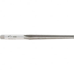 Interstate - 1/4" Small End, 0.38" Large End, 11/32" Shank, 3-1/8" Flute, Brown and Sharpe Taper Reamer #2 - All Tool & Supply