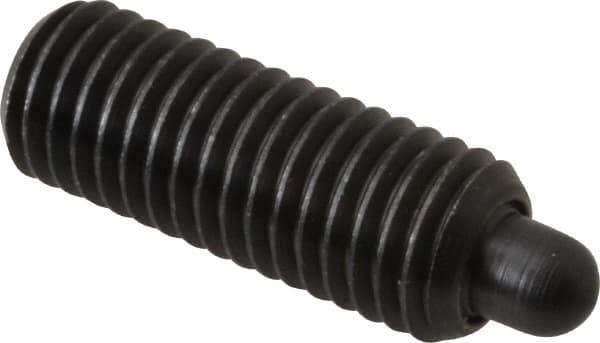 Gibraltar - M12 x 1.75, 32mm Thread Length, 6mm Plunger Projection, Steel Threaded Spring Plunger - 6.3mm Max Plunger Diam, 32mm Plunger Length, 6.55 Lb Init End Force, 17.26 Lb Final End Force, 6mm Hex - All Tool & Supply