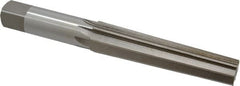 Interstate - 0.7748" Small End, 0.9881" Large End, 7/8" Straight Shank, 4-1/4" Flute, 3MT Morse Taper Reamer - All Tool & Supply