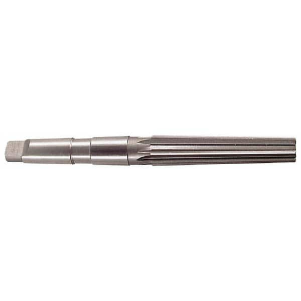 Interstate - 1.4717" Small End, 1.8005" Large End, 1-1/2" Tapered Shank, 6-1/4" Flute, 5MT Morse Taper Reamer - All Tool & Supply