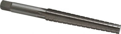 Interstate - 0.3674" Small End, 0.517" Large End, 7/16" Straight Shank, 3" Flute, 1MT Morse Taper Reamer - All Tool & Supply