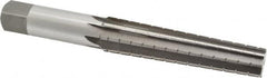 Interstate - 0.7748" Small End, 0.9881" Large End, 7/8" Straight Shank, 4-1/4" Flute, 3MT Morse Taper Reamer - All Tool & Supply