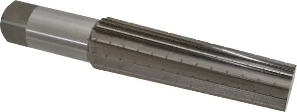 Interstate - 1.4717" Small End, 1.8005" Large End, 1-1/2" Straight Shank, 6-1/4" Flute, 5MT Morse Taper Reamer - All Tool & Supply