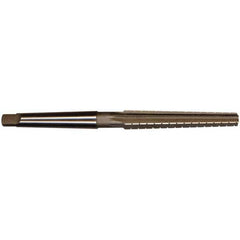 Interstate - 0.3674" Small End, 0.517" Large End, 7/16" Tapered Shank, 3" Flute, 1MT Morse Taper Reamer - All Tool & Supply