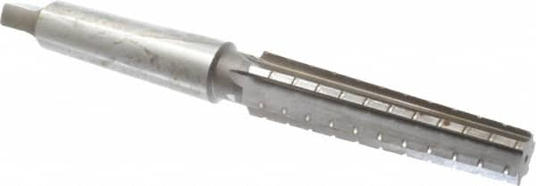 Interstate - 1.0167" Small End, 1.2893" Large End, 1-1/8" Tapered Shank, 5-1/4" Flute, 4MT Morse Taper Reamer - All Tool & Supply