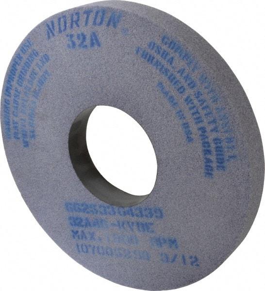 Norton - 14" Diam x 5" Hole x 1-1/2" Thick, K Hardness, 46 Grit Surface Grinding Wheel - Aluminum Oxide, Type 1, Coarse Grade, 1,800 Max RPM, Vitrified Bond, No Recess - All Tool & Supply