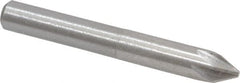 Interstate - 1/4" Head Diam, 1/4" Shank Diam, 6 Flute 60° High Speed Steel Countersink - All Tool & Supply