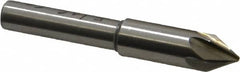 Interstate - 5/16" Head Diam, 1/4" Shank Diam, 6 Flute 60° High Speed Steel Countersink - All Tool & Supply