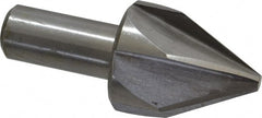 Interstate - 1-1/2" Head Diam, 3/4" Shank Diam, 6 Flute 60° High Speed Steel Countersink - All Tool & Supply