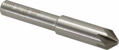 Interstate - 5/16" Head Diam, 1/4" Shank Diam, 6 Flute 82° High Speed Steel Countersink - All Tool & Supply