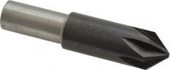 Interstate - 5/8" Head Diam, 1/2" Shank Diam, 6 Flute 82° High Speed Steel Countersink - All Tool & Supply