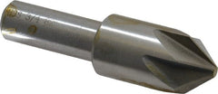 Interstate - 3/4" Head Diam, 1/2" Shank Diam, 6 Flute 82° High Speed Steel Countersink - All Tool & Supply