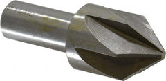 Interstate - 1-1/4" Head Diam, 3/4" Shank Diam, 6 Flute 82° High Speed Steel Countersink - All Tool & Supply