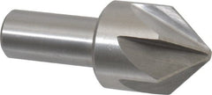 Interstate - 1-3/4" Head Diam, 1" Shank Diam, 6 Flute 82° High Speed Steel Countersink - All Tool & Supply